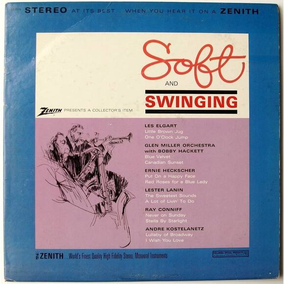 Other - Various – Zenith Presents Soft And Swinging Vinyl Album Record